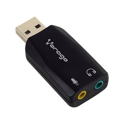 [ACCVGO1360] Adaptador                                                                                                                                                                                                                                                                                   De Audio Vorago Adp-201 - Negro