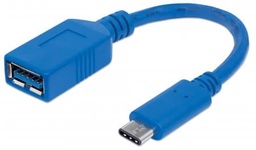 [CABITL2970] 353540                                                                                                                                                                                                                                                              Cable Para Dispositivos Usb-c De Súper Velocidad Usb 3.2 Gen 1 - C Macho/ A Hembra, 5 Gbps, 15 Cm, Azul