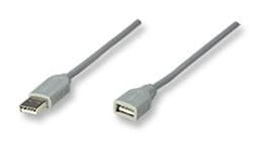 [CABITL900] 317238                                                                                                                                                                                                                                                              Cable De Extensión Usb Macho-hembra De 3.0m Color Gris; Velocidad Máxima De Hasta 12 Mbps. -