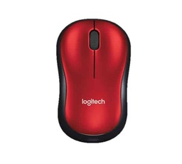 [MOULOG1450] Mouse                                                                                                                                                            Logitech M185 - Rojo, 3 Botones, Rf Inalámbrico, Óptico, 1000 Dpi