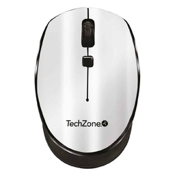 [MOUTCH710] Mouse                                                                                                                                                          Basico Inalambrico Techzone - Hasta 1600 Dpi´s, 3 Botones, Textura En Rubber Color Plata, 1 Año De Garantía.