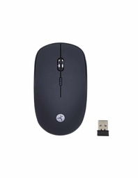 [MOUTCH800] Mouse                                                                                                                                                          Inalambrico Techzone De 1200 Dpis - Alcance Hasta 15 Metros, 4 Botones, Texturizado Rubber, Color Negro, 1 Año De Garantía.