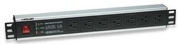 [RCKACC1330] 207102                                                                                                                                                         Barra Multicontacto De 7 Salidas Para Montaje En Rack De 19 Pulgadas - Con Apagador Y Protección De Sobrevoltaje, Cable De Conexión De 3m