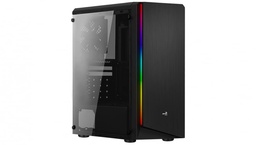 [dim-rift-bk] Gabinete           Aerocool Rift RGB Con Ventana De Cristal Templado - Negro Usb2.0/3.0 1 Ventilador