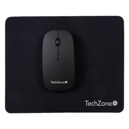[MOUTCH720] Mouse                                                                                                                                                         Inalambrico De Bateria Recargable Techzone - 1600 Dpi´s, 4 Botones, Texturizado En Rubber, Mouse Pad De Regalo, 1 Año De Garantía.