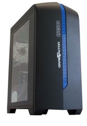 [GABVGO060] Gabinete                                                                                                                                                                                    Game Factor Csg500 Matx Neg/azul - 2xvent 120mm Led, 1x Usb 2.0, 1x Usb 3.0