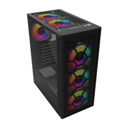 [BR-935982] Gabinete                                                                                                                                                                                                                                                                                                                                                                                                                                          Gamer Media Torre Dragonflyii Gm740 Atx Panel Cristal/ Negro