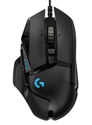 [MOULOG1910] Mouse                                                                                                                                    Alámbrico Logitech G502 Hero - Negro, 11, Alámbrico, Óptico, 16000 Dpi