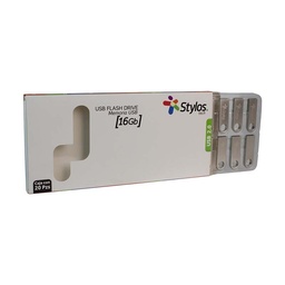 [MEMSTY270] Paquete                                                                                                                                                  20 Usb 16gb Metálico Stylos Stusb2016 -