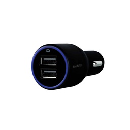 [ACCACT3510] Cargador                                                                                                                                                                                                                                                                                                                                                                                                                                                                   Mobifree Cargador De Coche 2 Puertos Usb - Negro, Auto, Corriente Alterna, Usb, 2