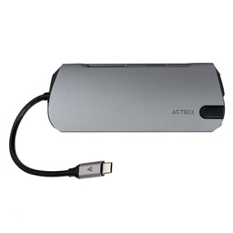 [ACCACT4030] Docking                                                                                                                                                                                                                                                                                                                                                                                                                                                                    Station Usb C 10 En 1 Port X Dh670 Acteck Ac-932943 - Usb C, Windows / Macos / Linux, Plata/negro
