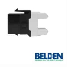 [ACCBEL1010] Conector                                                                                                                                                                                                                                                                                                                                                                                                                                                                         Modular Jack Rj45 Cat6 Belden Ax101321 Estilo Keyconnect Negro -