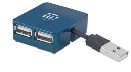 [ACCITL1540] Hub                                                                                                                                                                                                                                                                                                                                                                                                                                                                  Usb Manhattan 160605 - Usb 2.0/1.1, Negro, 4 Puertos