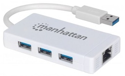 [ACCITL3710] 507578                                                                                                                                                                                                                                                                                                                                                                                                                                                                 Hub De 3 Puertos Usb 3.0 Con Adaptador Gigabit Ethernet Para Ultrabook Y Macbook -