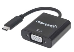 [ACCITL4040] Convertidor                                                                                                                                                                                                                                                                                                                                                                                                                                                                              Usb C A Vga Manhattan 151771 - Negro, Usb C, Vga, Macho/hembra