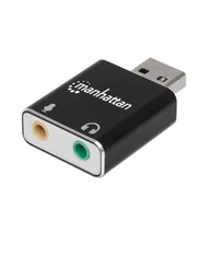 [ACCITL4400] Convertidor                                                                                                                                                                                                                                                                                                                                                                                                                                                                             Usb  A Audio Manhattan 152754 - Usb, Negro