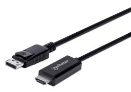 [ACCITL5830] 153201                                                                                                                                                                                                                                                                                                                                                                                                                                                                         Cable Displayport A Hdmi 4k - Conector Macho Dp A Hdmi Macho, Longitud 1.8 M, Color Negro.