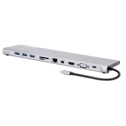 [ACCITL6860] 130578                                                                                                                                                                                                                                                                                                                                                                                                                                                                  Docking Station Usb-c - 11 En 1 Con Mst Para Tres Monitores, Aluminio, Gris