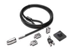 [ACCKNS1190] Cable                                                                                                                                                                                                                                                                                                                         De Bloqueo Kensington Para Computadora De Escritorio - 2.44m Cable - Negro - Acero Al Carbono K64424ww -