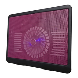 [ACCRBT1020] Base                                                                                                                                                                                                                                                                                                            Enfriadora - Luz Led, Angulo Ajustable, 1 Hub Usb, 9 A 15 Pulgadas, Negro-rojo, Brobotix 044695r