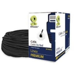 [ACCRBT3700] Bobina                                                                                                                                                                                                                                                                                                                                                                                                                                                                      Utp - Cat6, 305 M, Exterior Doble Forro, Negro, Cca, Brobotix 171100