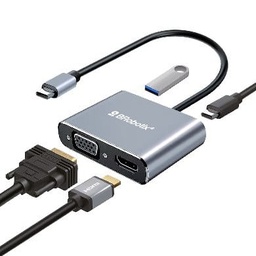 [ACCRBT6880] Docking                                                                                                                                                                                                                                                                                                          Station Usb C - 4 En 1, Hdmi/usb A/usb C/vga. Brobotix 6000687