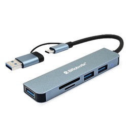 [ACCRBT7570] Docking                                                                                                                                                                                                                                                                                                               Station Conector Dual Tipo Usb  A C - V3.0, 5 En 1, /3 Usb/sd/microsd/ Brobotix 6005453