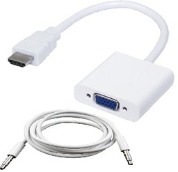 [ACCRBT910] Convertidor                                                                                                                                                                                                                                                                                                                                                                                                                                                             Hdmi A Vga Brobotix 110964b - Hdmi, Vga, Macho/hembra, Color Blanco