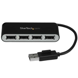 [ACCSTA5900] Concentrador                                                                                                                                                                                                                                                                                                                                                                                                                                                             Usb Startech.com St4200mini2 - Usb 2.0, 480 Mbit/s, Negro, Plata, 4 Puertos