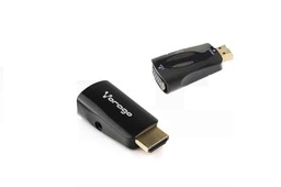 [ACCVGO1100] Convertidor                                                                                                                                                                                                                                                                                                                                                                                                                                           Hdmi A Vga Vorago Adp-208 - 3, 05 M, Hdmi, Vga/3.5mm, Macho/hembra, Negro