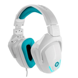 [BOCMST3300] Diadema                                                                                                                                                                                                                                                                                                      Gamer Vortred V-930433 - Blanco/cian, Usb