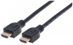 [CABITL3330] Cable                                                                                                                                                                                                                                      Hdmi 2.0 - Alta Velocidad Con Ethernet Intramuros 4k@60hz Manhattan 353946, 3 M, Macho, Negro