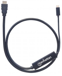 [CABITL4190] 152235                                                                                                                                                                                                                               Cable Adaptador Usb-c A Hdmi - Convierte Una Señal Modo Dp Alt A Hdmi 4k De Salida, Longitud 2m, Color Negro