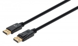 [CABITL4730] 355582                                                                                                                                                                                                                                                                                                Cable Displayport Macho A Macho - 3 M; Soporta 4k 144hz, Hdr, Contactos Chapados En Oro, Forro De Pvc Y Conector Con Seguros, Negro