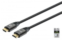 [CABITL4760] Cable                                                                                                                                                                                                                                                                                                Hdmi 2.1 - Textil, 8k@60hz O 4k@120hz Con Ethernet, Manhattan 355957, 3 M, Macho, Negro