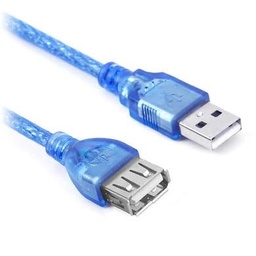 [CABRBT3000] Cable                                                                                                                                                                                                                                                                                          Usb V2.0 Brobotix 651534 - Usb V2.0, Tipo A, Usb V2.0, Tipo A, Macho/hembra, 5 M, Azul Traslucido