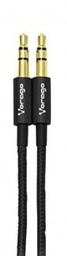 [CABVGO360] Cable                                                                                                                                                                                                                                                                                           Auxiliar. Vorago. Cab-115 - Negro, 3.5mm, 3.5mm, 1 M