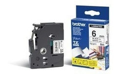 [CARBRT580] Etiqueta                                                                                                                                                                                                                                  Blanca Continua Laminada Brother Tze211 - De 6 Mm De Ancho X 8 Mts De Largo. Impresión En Negro.