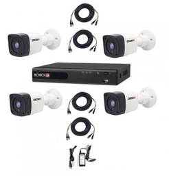 [KITPVS370] Kit                                                                                                                                                                                              De Video Vigilancia Marca Provision - (pak4lightcc2mp-28), 2 Mp 1 Dvr Ahd De 4 Canales + 4 Cámaras Bala De Plastico Con Lente De 2.8 (2mpx) Ext/interior