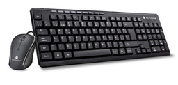 [KITTCH240] Kit                                                                                                                                                                                              De Teclado Y Mouse Multimedia Alambrico Techzone Con Conexión Usb - Mouse 1000 Dpi´s, 1 Año De Garantía.