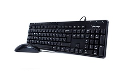 [KITVGO090] Kit                                                                                                                                                                                      De Teclado Y Mouse Vorago Km-104 - Estándar, 105 Teclas, Negro, 1000 Dpi