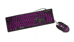 [KITVGO110] Kit                                                                                                                                                                                              De Teclado Y Mouse Gamer Iluminados Vorago Start The Game Km-500 Usb Alámbricos -