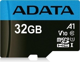 [MEMDAT4860] Micro     Sd Adata Premier (a1 V10) - 32 Gb, 100 Mb/s, 25 Mb/s, Negro, Clase 10