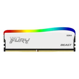[MEMKGN3980] Memoria                                                                                                                                                                               Kingston 16gb 3600mt/s Ddr4 Cl18 Dimm Fury Beast White Rgb Se Kf436c18bwa/16 -
