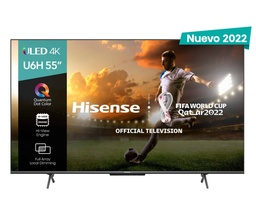 [PANHSE1240] Televisor                                                                                                                                                                                             Hisense 55u6h - 55 Pulgadas, Uled 4k Uhd, 3840 X 2160 Pixeles, Quantum Smart Google