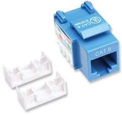 [RCKACC505] 210737                                                                                                                                                                         Jack Rj45 Cat6 Keystone De Impacto Azul - Para Uso Con Cable Sin Blindaje (utp) Cat6, Compatible Con Herramientas De Impacto 110 Y Krone.