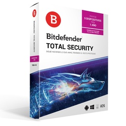 [SOFBIT1410] Antivirus                                                                                                                                           Bitdefender Tmbd-410 - 5 Licencias, 1 Año(s)