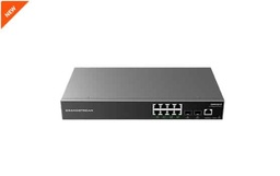 [SWTGDM040] Switch                                                                                                                                                                                  Administrable Grandstream (gwn7801p) 8 Puertos Poe Gigabit + 2 Sfp. Capa 2 + - Fan-less, Qos Para Audio Y Video