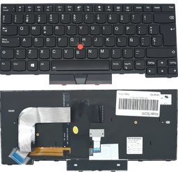 [TECBFT2610] Teclado                                                                                                                                                                  Color Negro (sp) Para Lenovo Thinkpad T470 T480 A475 A485 (backlight) Battery First Bft090 Color Negro -
