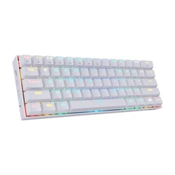 [TECRDG240] Teclado                                                                                                                                        Mecánico Redragon Draconic White - Inglés, Blanco, Rgb